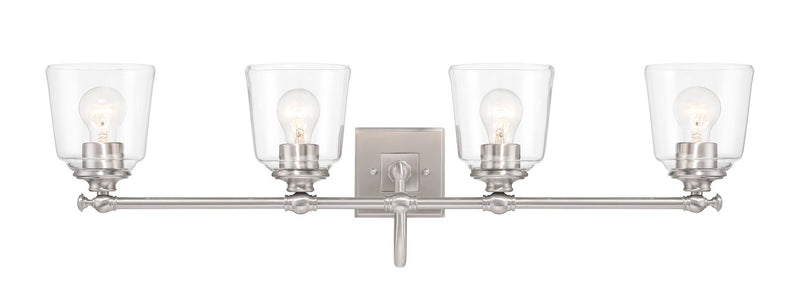 Minka-Lavery 4004-84 Four Light Bath Vanity, Brushed Nickel