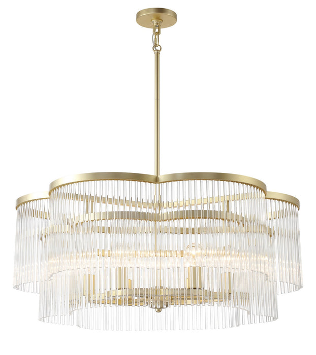Minka-Lavery 5456-856 Six Light Pendant, Heirloom Brass