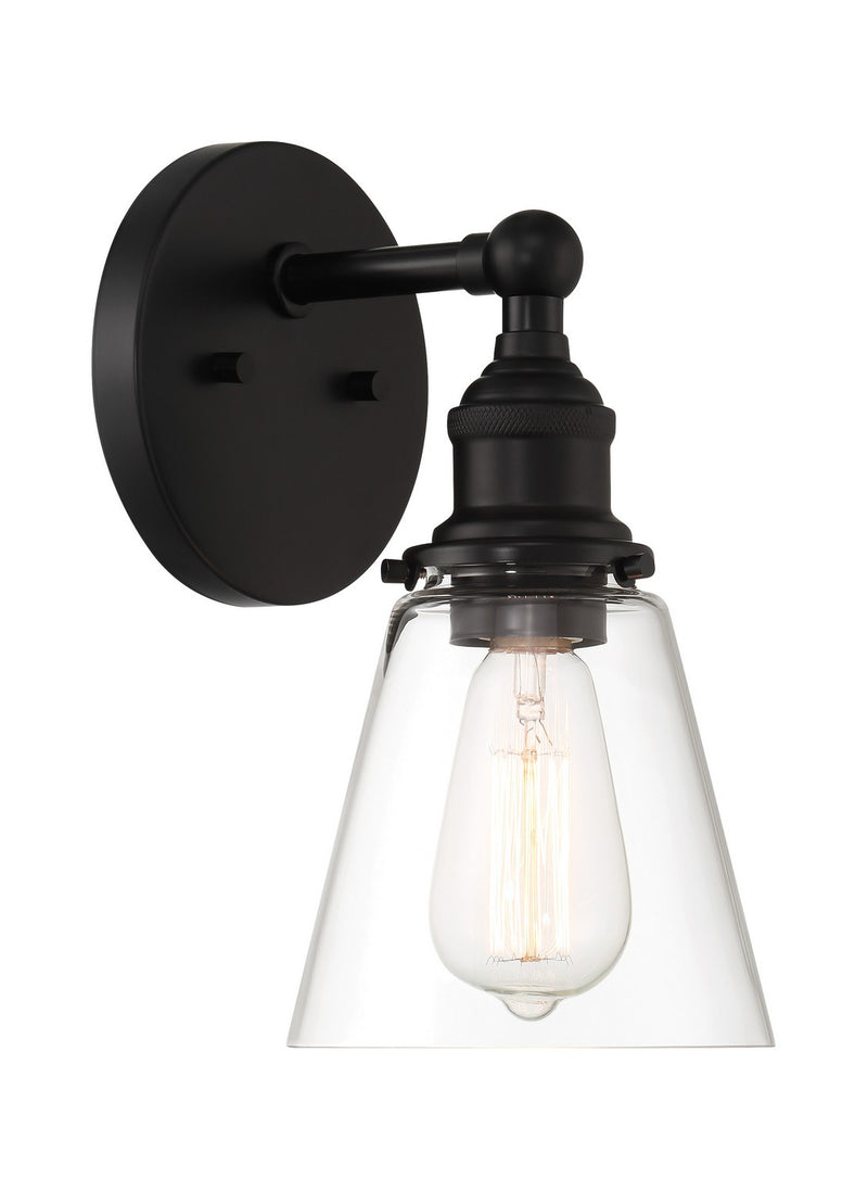Minka-Lavery 5681-66A One Light Wall Sconce, Coal