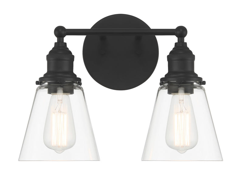 Minka-Lavery 5682-66A Two Light Bath Vanity, Coal