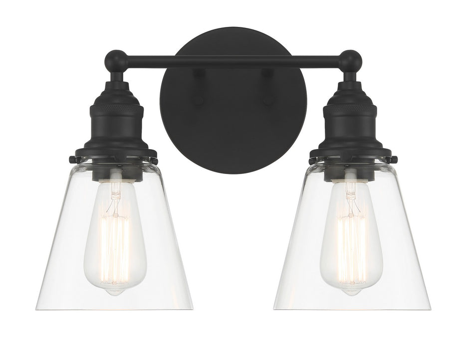 Minka-Lavery 5682-66A Two Light Bath Vanity, Coal