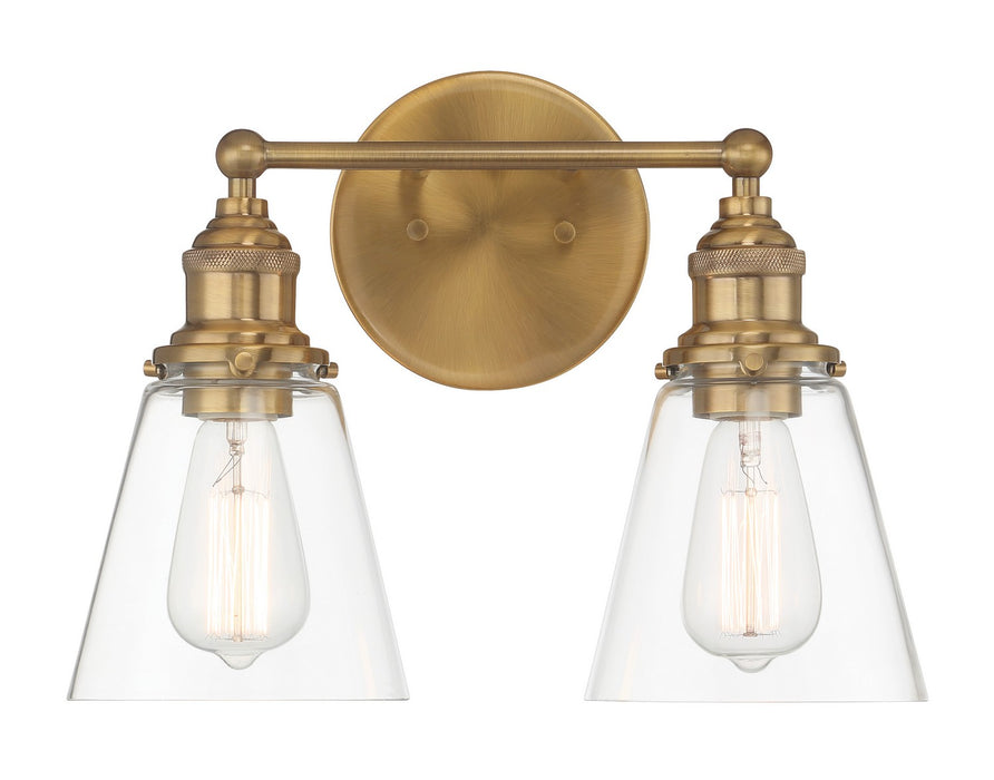 Minka-Lavery 5682-923 Two Light Bath Vanity, Oxidized Aged Brass