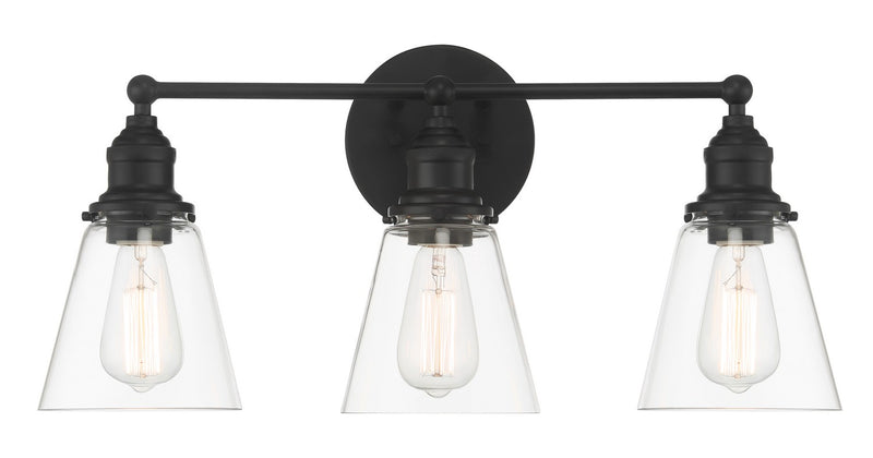 Minka-Lavery 5683-66A Three Light Bath Vanity, Coal