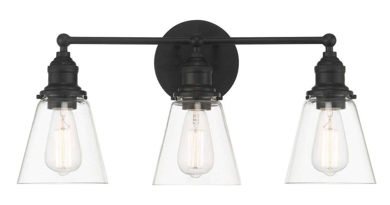 Minka-Lavery 5683-66A Three Light Bath Vanity, Coal