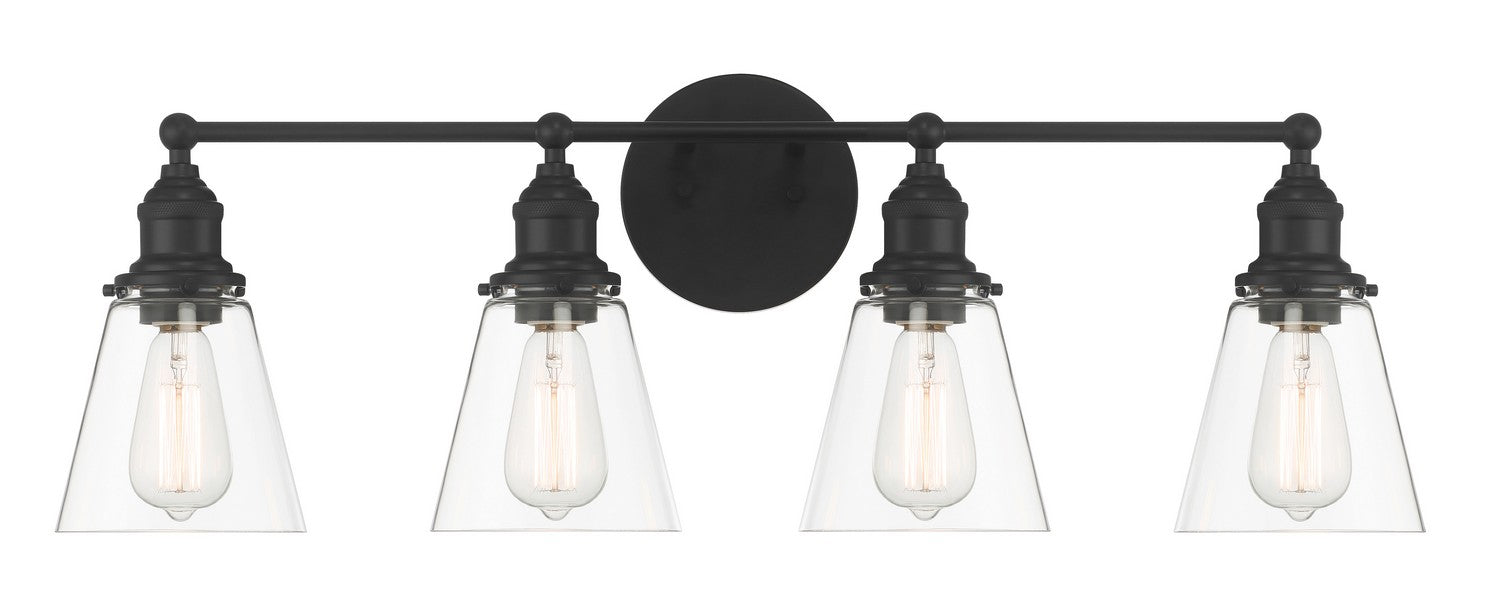 Minka-Lavery 5684-66A Four Light Bath Vanity, Coal