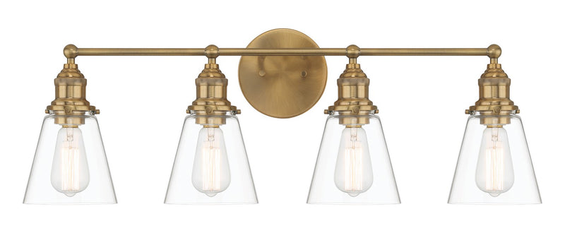 Minka-Lavery 5684-923 Four Light Bath Vanity, Oxidized Aged Brass
