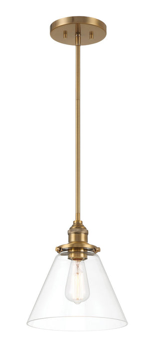 Minka-Lavery 5686-923 One Light Mini Pendant, Oxidized Aged Brass
