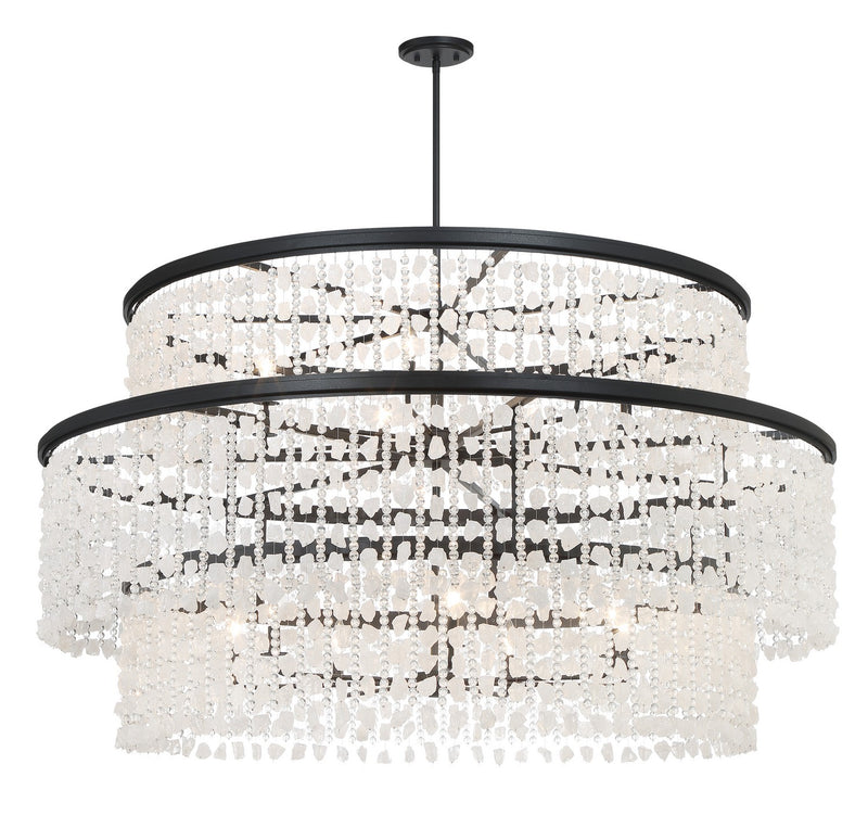 Minka-Lavery 6709-66 14 Light Chandelier, Sand Coal