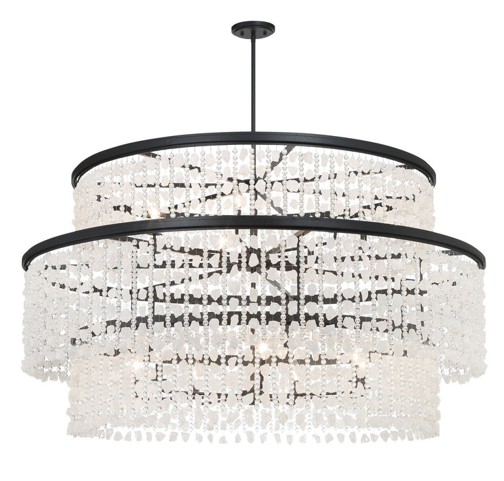 Minka-Lavery 6709-66 14 Light Chandelier, Sand Coal
