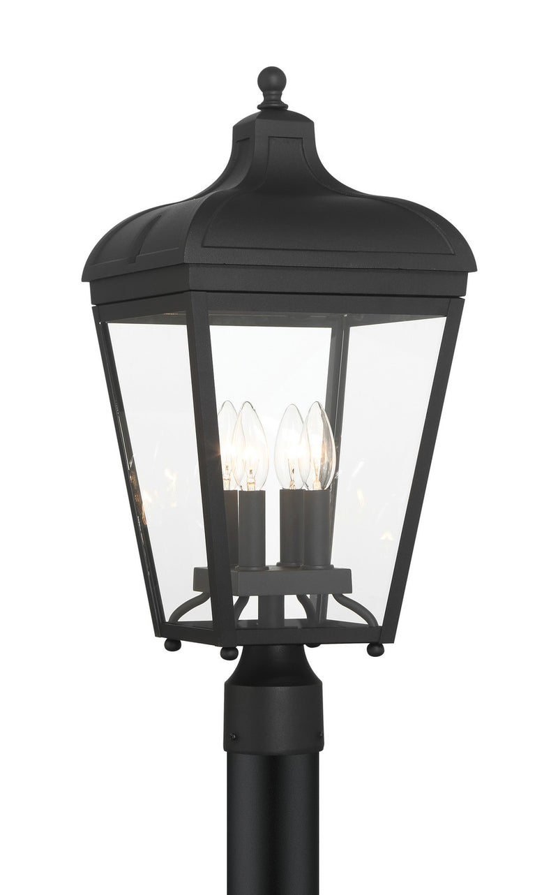 Minka-Lavery 72486-66-C Four Light Outdoor Post Lantern, Sand Coal