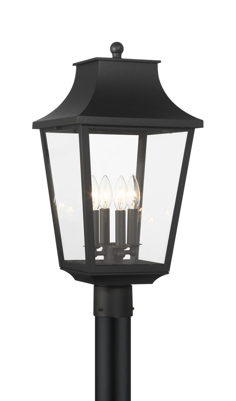 Minka-Lavery 73345-66 Four Light Outdoor Post Lantern, Sand Coal