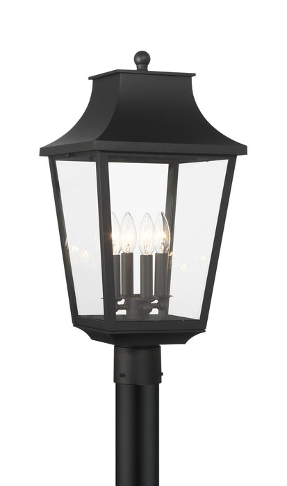 Minka-Lavery 73345-66 Four Light Outdoor Post Lantern, Sand Coal