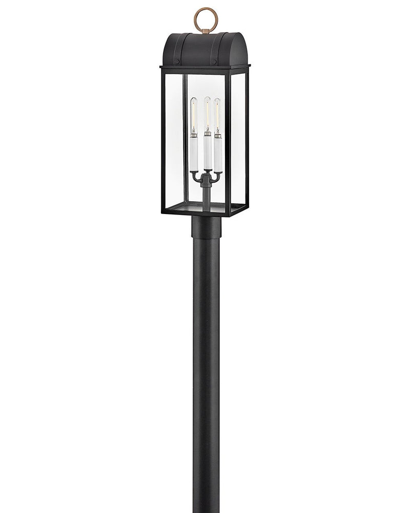 Hinkley 10661BK-BU LED Post Lantern, Black