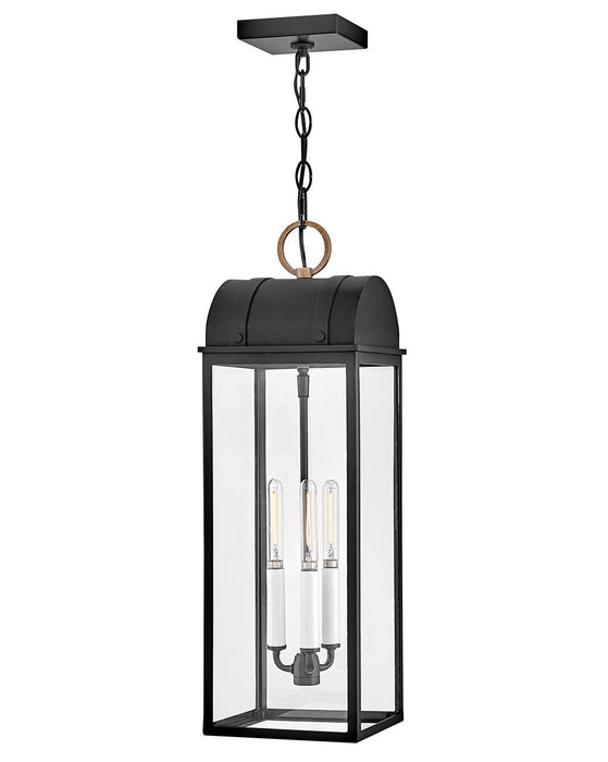 Hinkley 10662BK-BU LED Hanging Lantern, Black