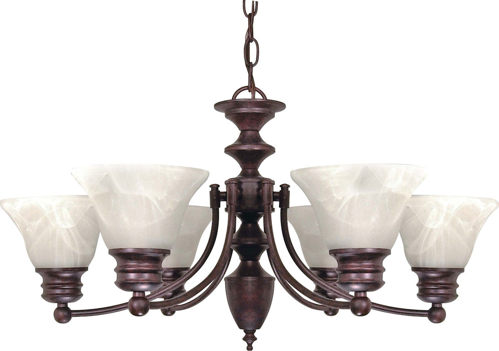 Nuvo Lighting 60-358 Six Light Chandelier, Old Bronze
