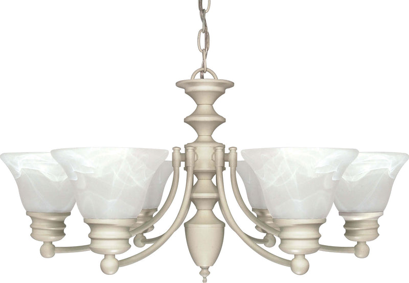 Nuvo Lighting 60-359 Six Light Chandelier, Textured White