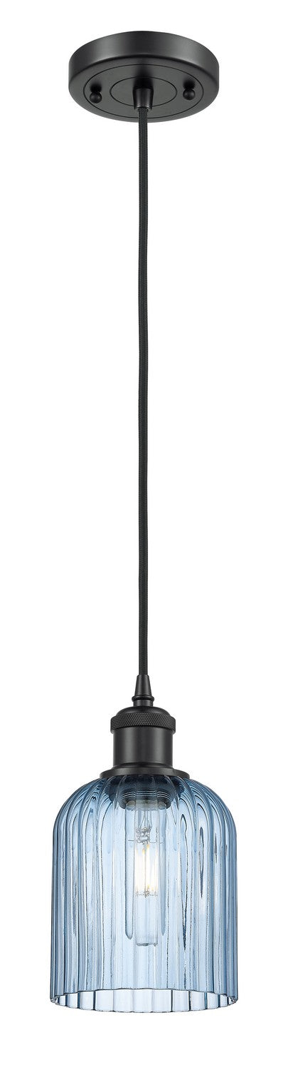 Innovations 516-1P-BK-G559-5BL One Light Mini Pendant, Matte Black