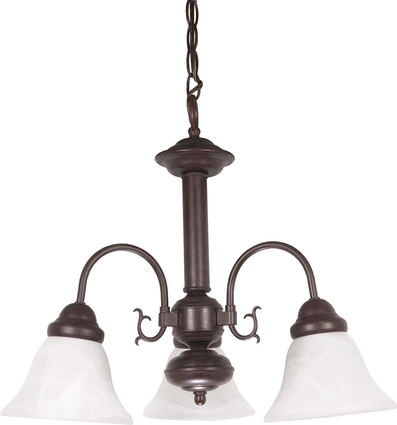 Nuvo Lighting 60-184 Three Light Chandelier, Old Bronze