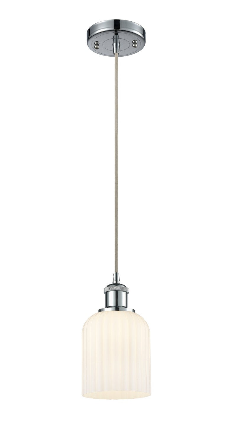 Innovations 516-1P-PC-G559-5GWH One Light Mini Pendant, Polished Chrome