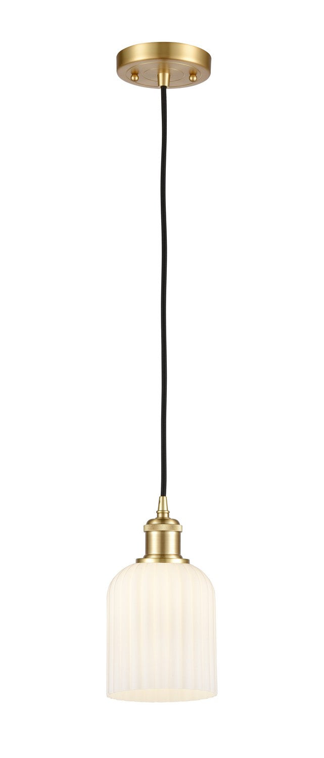 Innovations 516-1P-SG-G559-5GWH One Light Mini Pendant, Satin Gold