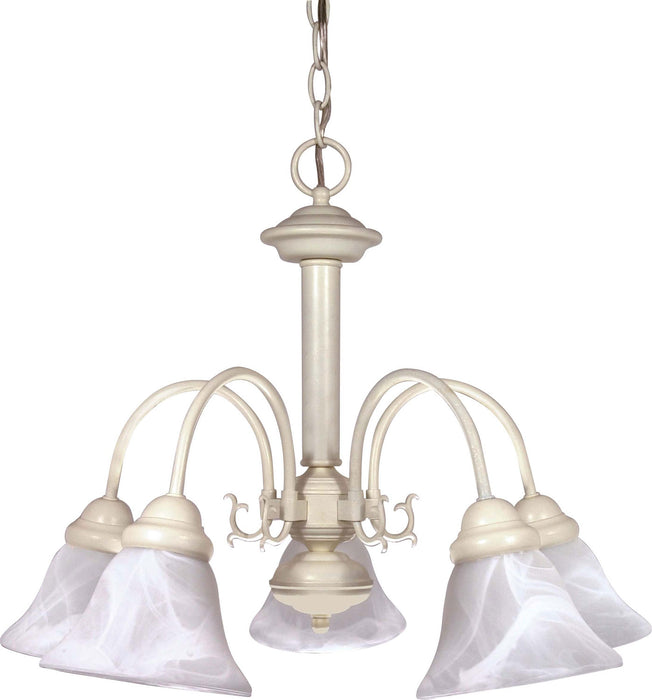 Nuvo Lighting 60-187 Five Light Chandelier, Textured White