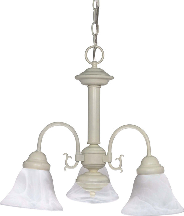 Nuvo Lighting 60-188 Three Light Chandelier, Textured White