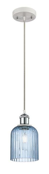 Innovations 516-1P-WPC-G559-5BL One Light Mini Pendant, White Polished Chrome
