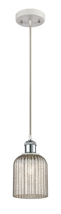 Innovations 516-1P-WPC-G559-5ME One Light Mini Pendant, White Polished Chrome