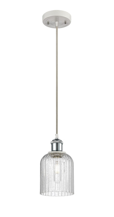 Innovations 516-1P-WPC-G559-5SDY One Light Mini Pendant, White Polished Chrome