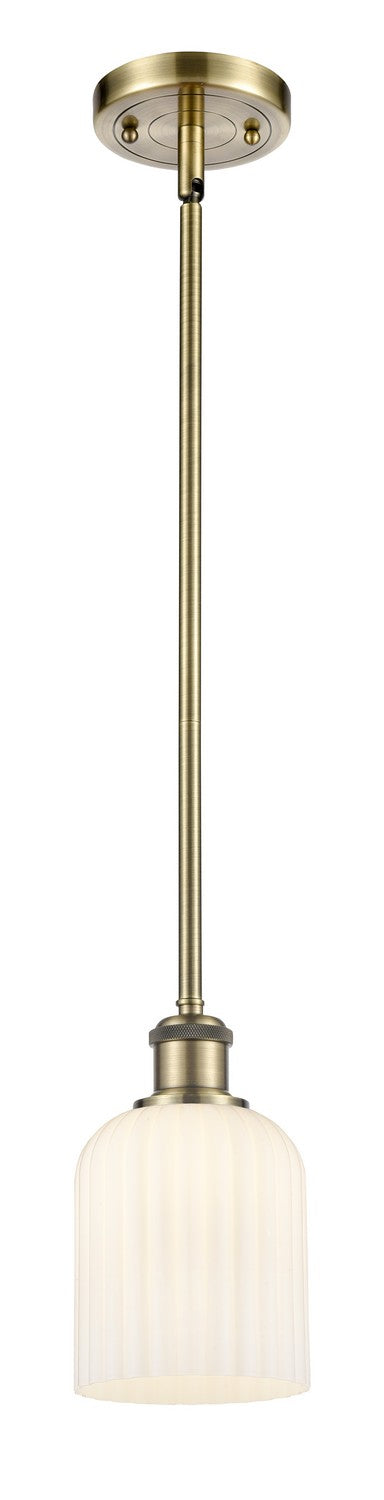 Innovations 516-1S-AB-G559-5GWH One Light Mini Pendant, Antique Brass