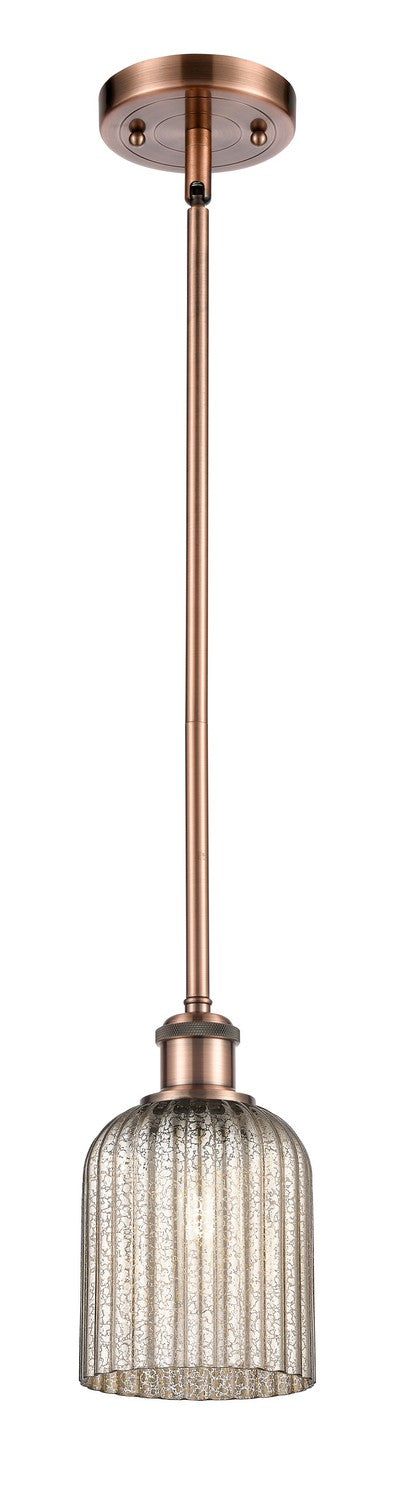 Innovations 516-1S-AC-G559-5ME One Light Mini Pendant, Antique Copper