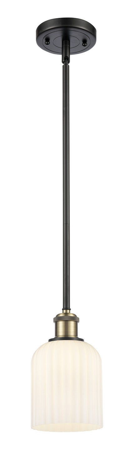 Innovations 516-1S-BAB-G559-5GWH One Light Mini Pendant, Black Antique Brass