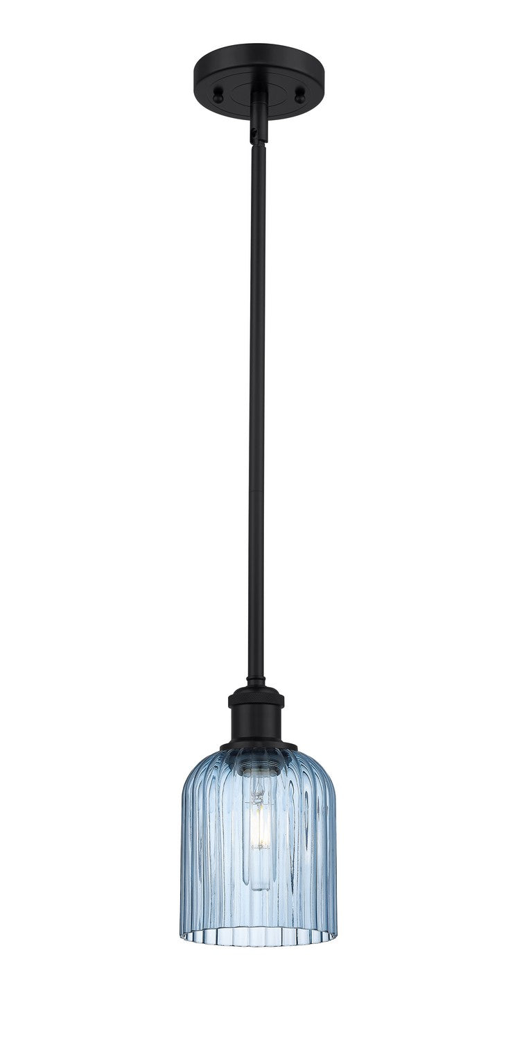 Innovations 516-1S-BK-G559-5BL One Light Mini Pendant, Matte Black