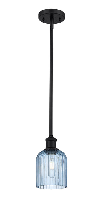 Innovations 516-1S-BK-G559-5BL One Light Mini Pendant, Matte Black