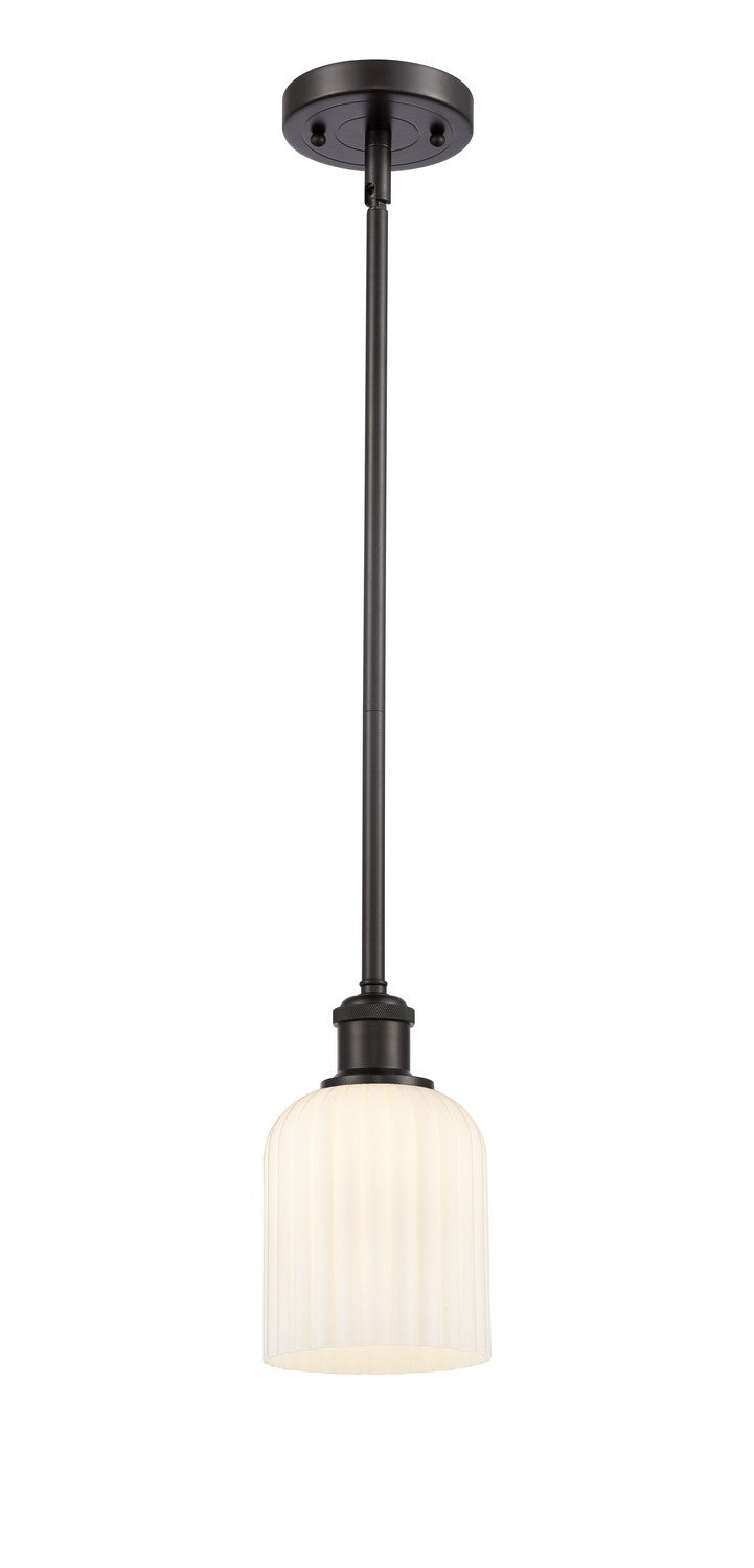 Innovations 516-1S-OB-G559-5GWH One Light Mini Pendant, Oil Rubbed Bronze