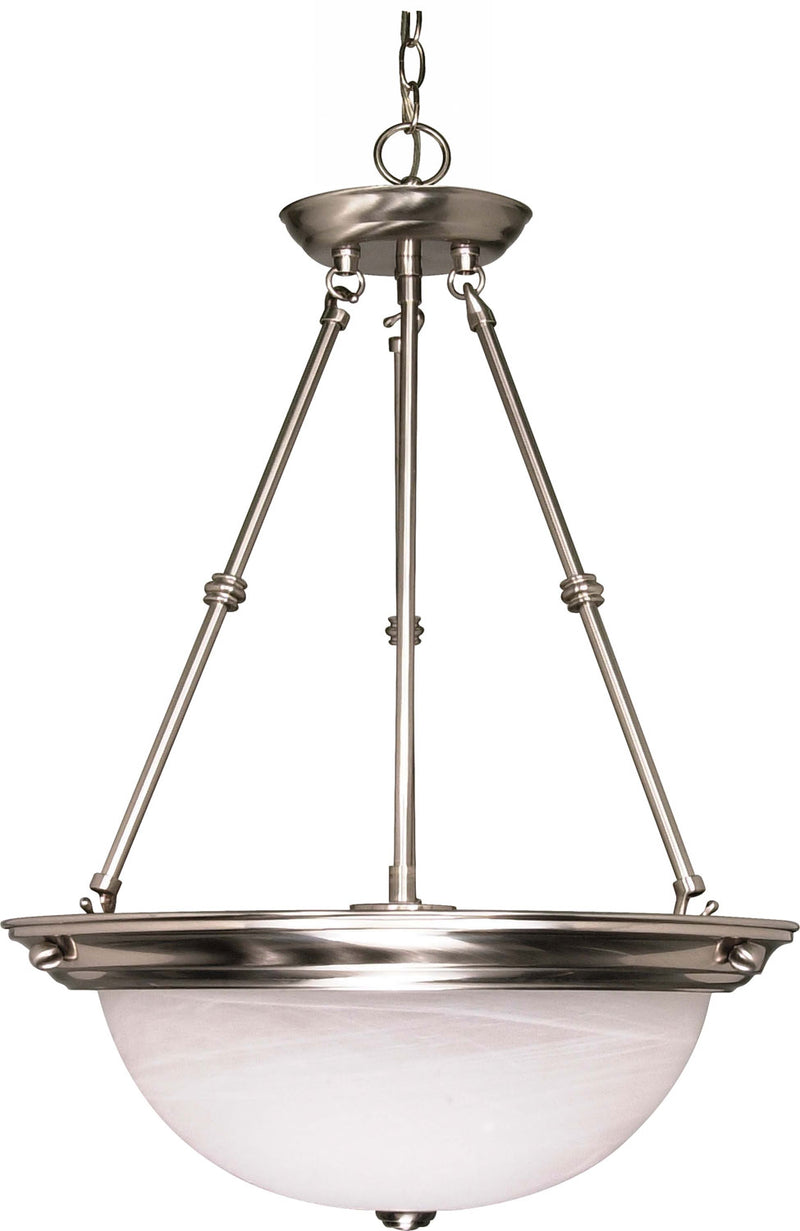 Nuvo Lighting 60-204 Three Light Pendant, Brushed Nickel