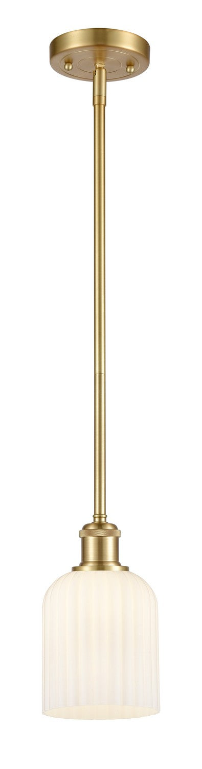 Innovations 516-1S-SG-G559-5GWH One Light Mini Pendant, Satin Gold