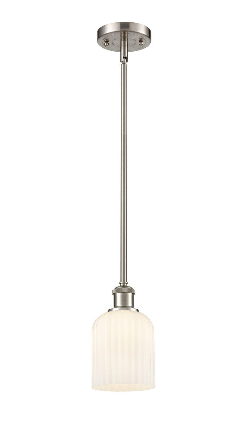 Innovations 516-1S-SN-G559-5GWH One Light Mini Pendant, Brushed Satin Nickel