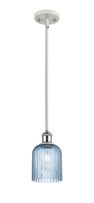 Innovations 516-1S-WPC-G559-5BL One Light Mini Pendant, White Polished Chrome