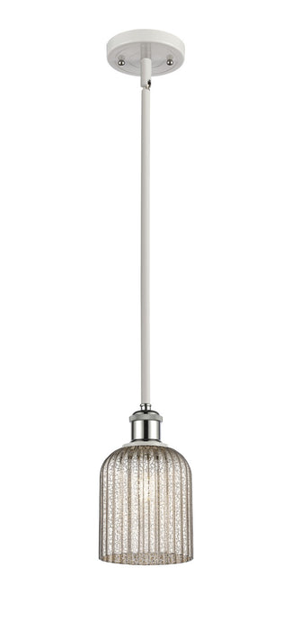 Innovations 516-1S-WPC-G559-5ME One Light Mini Pendant, White Polished Chrome