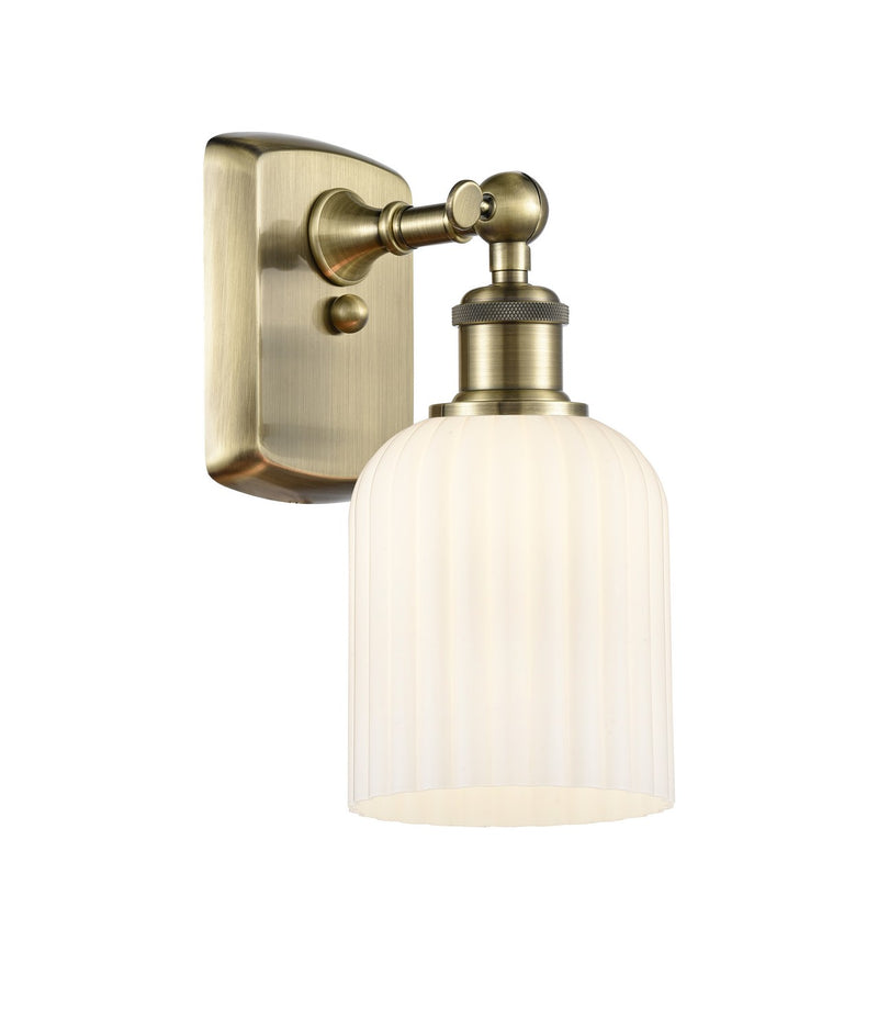 Innovations 516-1W-AB-G559-5GWH One Light Wall Sconce, Antique Brass