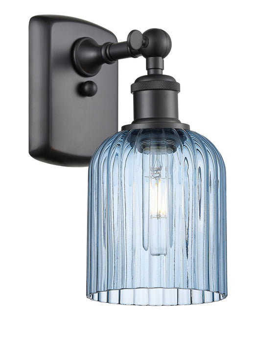 Innovations 516-1W-BK-G559-5BL One Light Wall Sconce, Matte Black