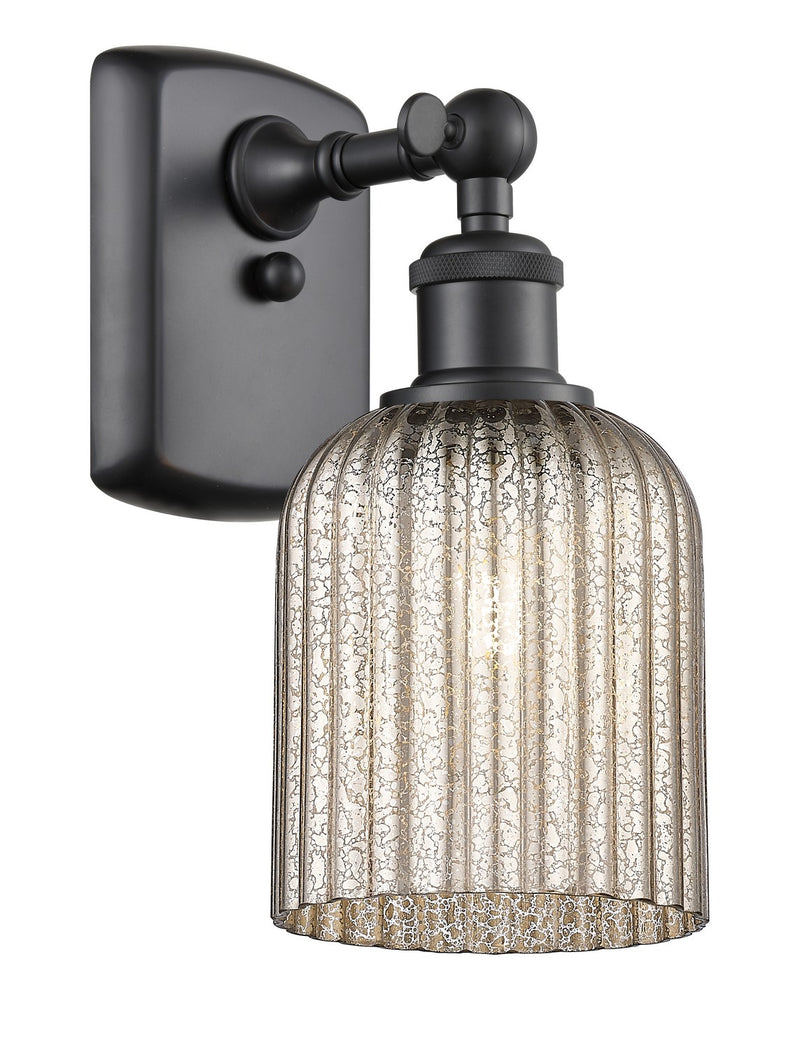 Innovations 516-1W-BK-G559-5ME One Light Wall Sconce, Matte Black