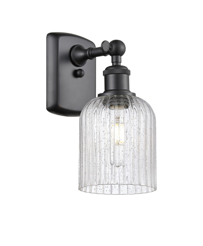 Innovations 516-1W-BK-G559-5SDY One Light Wall Sconce, Matte Black