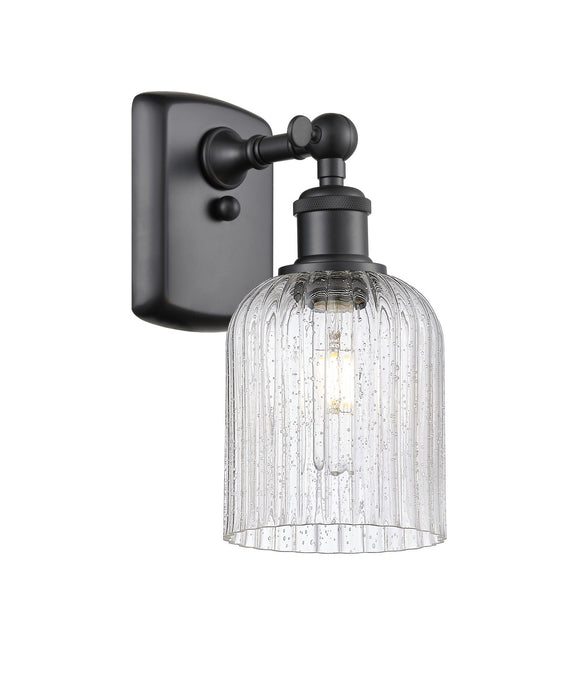 Innovations 516-1W-BK-G559-5SDY One Light Wall Sconce, Matte Black