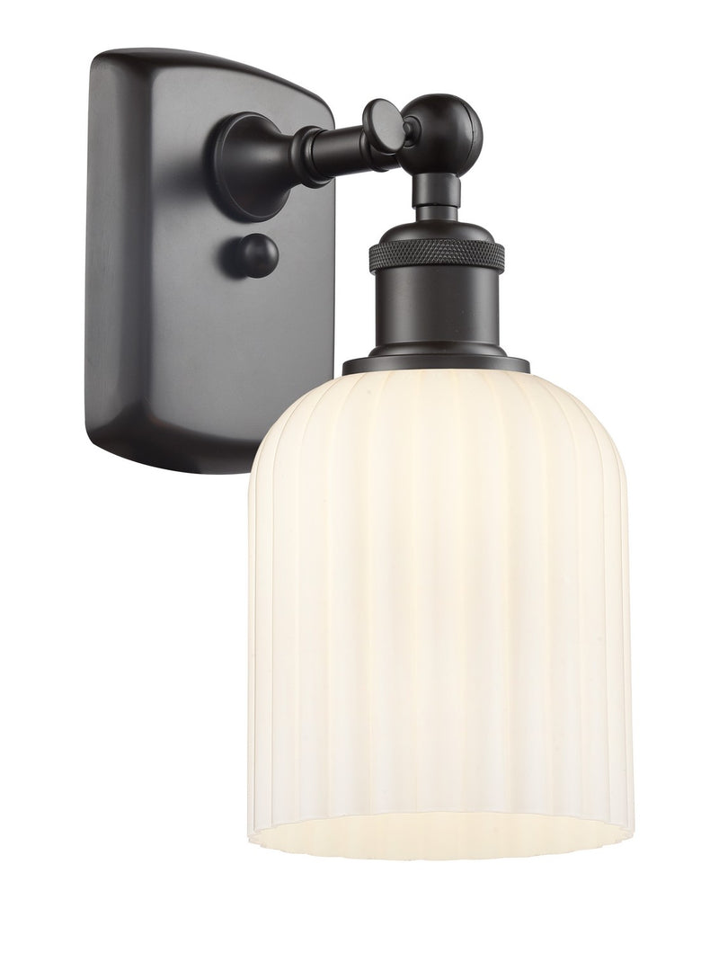 Innovations 516-1W-OB-G559-5GWH One Light Wall Sconce, Oil Rubbed Bronze