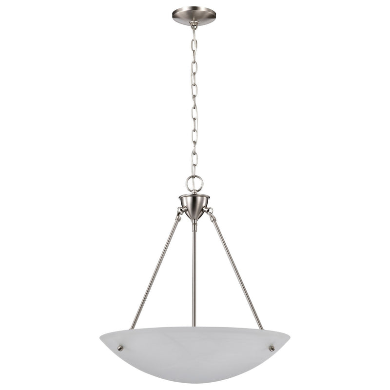 Nuvo Lighting 60-370 Three Light Pendant, Brushed Nickel