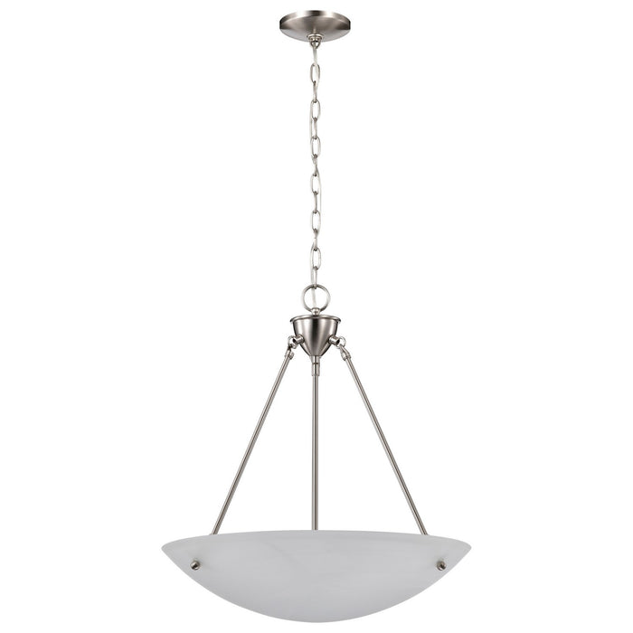Nuvo Lighting 60-370 Three Light Pendant, Brushed Nickel