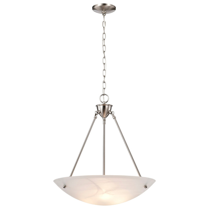 Nuvo Lighting 60-370 Three Light Pendant, Brushed Nickel