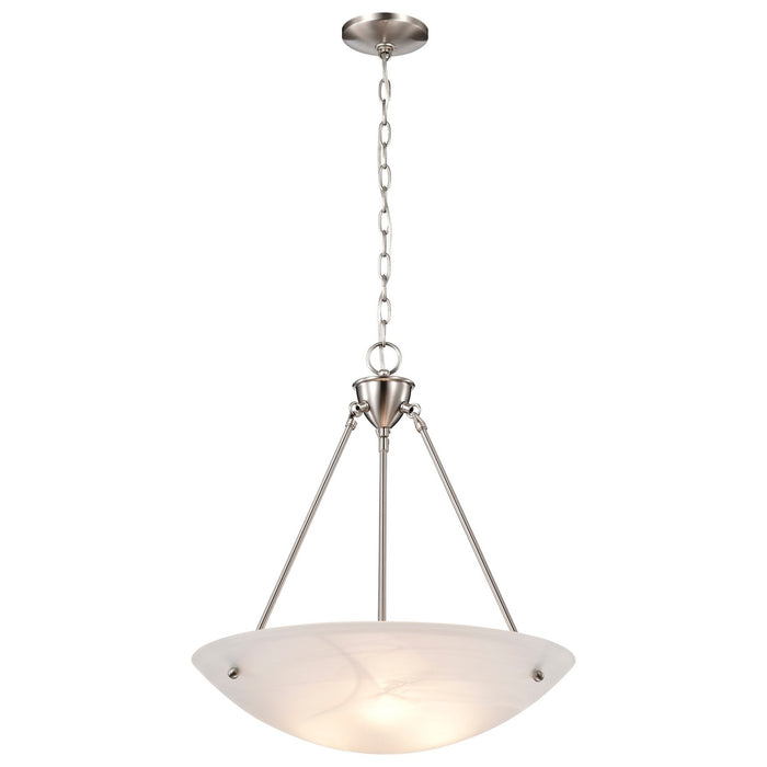 Nuvo Lighting 60-370 Three Light Pendant, Brushed Nickel